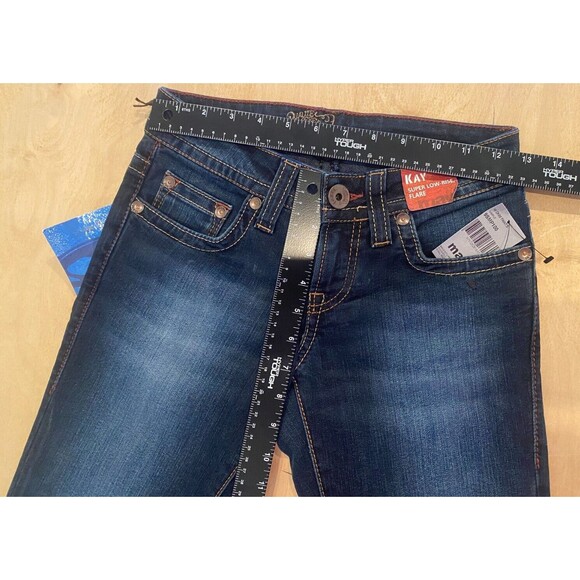 Mavi Jeans Kay Super Low-Rise Flare Womens Denim Jeans Size 25/32 NWT - Picture 7 of 10